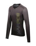 KARPOS Letnia koszulka kolarska z długim rękawem - JUMP - szary