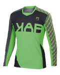 KARPOS Letnia koszulka kolarska z długim rękawem - JUMP - zielony/szary