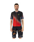 KARPOS Koszulka kolarska z krótkim rękawem - JUMP - czerwony/czarny