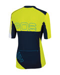 KARPOS Koszulka kolarska z krótkim rękawem - VERVE - żółty/niebieski