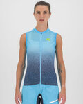 KARPOS Koszulka kolarska bez rękawów - VERVE EVO - turkusowy