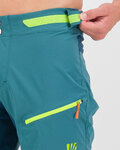 KARPOS Krótkie spodnie kolarskie bez szelek - VAL VIOLA - turkusowy
