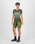 KARPOS Krótkie spodnie kolarskie bez szelek - VAL VIOLA - zielony