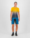 KARPOS Koszulka kolarska z krótkim rękawem - VERVE EVO - żółty/niebieski