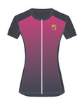 KARPOS Koszulka kolarska z krótkim rękawem - VERVE EVO W - niebieski/różowy