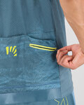 KARPOS Koszulka kolarska z krótkim rękawem - GREEN FIRE - żółty/niebieski