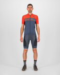 KARPOS Koszulka kolarska z krótkim rękawem - GREEN FIRE - czerwony/szary