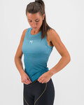KARPOS Koszulka kolarska bez rękawów - VERVE MESH - jasnoniebieski
