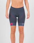 KARPOS Krótkie spodnie kolarskie bez szelek - VERVE EVO W - niebieski/różowy