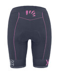 KARPOS Krótkie spodnie kolarskie bez szelek - VERVE EVO W - niebieski/różowy