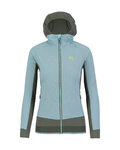 KARPOS Kolarska ocieplana kurtka - LAVAREDO WINTER W - niebieski/zielony