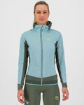 KARPOS Kolarska ocieplana kurtka - LAVAREDO WINTER W - niebieski/zielony