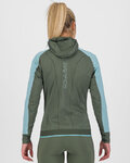 KARPOS Kolarska ocieplana kurtka - LAVAREDO WINTER W - niebieski/zielony