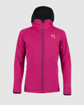 KARPOS Kolarska kurtka przeciwwiatrowa - LAVAREDO WINTER KIDS - różowy/czarny