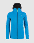 KARPOS Kolarska kurtka przeciwwiatrowa - LAVAREDO WINTER KIDS - niebieski/czarny