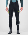 KARPOS Długie spodnie kolarskie z szelkami - VERVE WINTER BIB - czarny