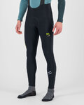 KARPOS Długie spodnie kolarskie z szelkami - VERVE WINTER BIB - czarny