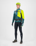 KARPOS Bluza - VAL VIOLA FULL-ZIP - zielony/żółty