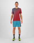 KARPOS Kolarska koszulka z krótkim rękawem - LAVAREDO ULTRA - czerwony/niebieski