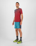 KARPOS Kolarska koszulka z krótkim rękawem - LAVAREDO ULTRA - czerwony/niebieski