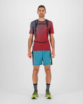 KARPOS Kolarska koszulka z krótkim rękawem - LAVAREDO ULTRA - czerwony/niebieski