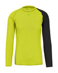 KARPOS Kolarska koszulka z długim rękawem - DINAMICO OCTA - żółty/czarny