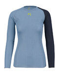 KARPOS Kolarska koszulka z długim rękawem - DINAMICO OCTA W - niebieski