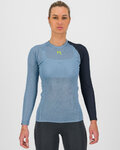 KARPOS Kolarska koszulka z długim rękawem - DINAMICO OCTA W - niebieski