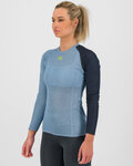 KARPOS Kolarska koszulka z długim rękawem - DINAMICO OCTA W - niebieski