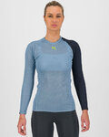 KARPOS Kolarska koszulka z długim rękawem - DINAMICO OCTA W - niebieski