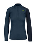 KARPOS Kolarska koszulka z długim rękawem - DINAMICO OCTA W - niebieski