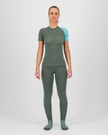 KARPOS Kolarska koszulka z krótkim rękawem - DINAMICO MERINO 130 W - zielony