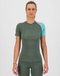 KARPOS Kolarska koszulka z krótkim rękawem - DINAMICO MERINO 130 W - zielony