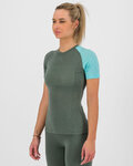KARPOS Kolarska koszulka z krótkim rękawem - DINAMICO MERINO 130 W - zielony
