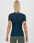KARPOS Kolarska koszulka z krótkim rękawem - DINAMICO MERINO 130 W - niebieski/czarny