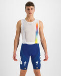SPORTFUL Krótkie spodnie kolarskie z szelkami - TOTAL ENERGIES BODYFIT - niebieski