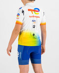 SPORTFUL Koszulka kolarska z krótkim rękawem - TOTAL ENERGIES KIDS - biały/kolorowy