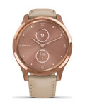 GARMIN smartwatch - VIVOMOVE LUXE 18K ROSE GOLD - różowy/złoty/beżowy