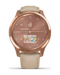 GARMIN smartwatch - VIVOMOVE LUXE 18K ROSE GOLD - różowy/złoty/beżowy