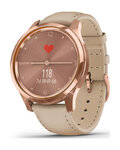 GARMIN smartwatch - VIVOMOVE LUXE 18K ROSE GOLD - różowy/złoty/beżowy