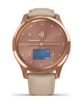 GARMIN smartwatch - VIVOMOVE LUXE 18K ROSE GOLD - różowy/złoty/beżowy