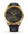 GARMIN smartwatch - VIVOMOVE LUXE 24K GOLD - czarny/złoty