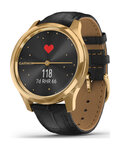 GARMIN smartwatch - VIVOMOVE LUXE 24K GOLD - czarny/złoty