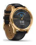 GARMIN smartwatch - VIVOMOVE LUXE 24K GOLD - czarny/złoty