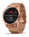 GARMIN smartwatch - VIVOMOVE LUXE 18K ROSE GOLD - różowy/złoty