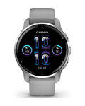 GARMIN smartwatch - VENU 2 PLUS - szary/srebrny