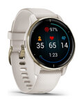 GARMIN smartwatch - VENU 2 PLUS - kość słoniowa/złoty