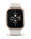 GARMIN smartwatch - VENU SQ 2 MUSIC - kość słoniowa