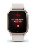 GARMIN smartwatch - VENU SQ 2 MUSIC - kość słoniowa