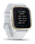 GARMIN smartwatch - VENU SQ 2 MUSIC - złoty/biały